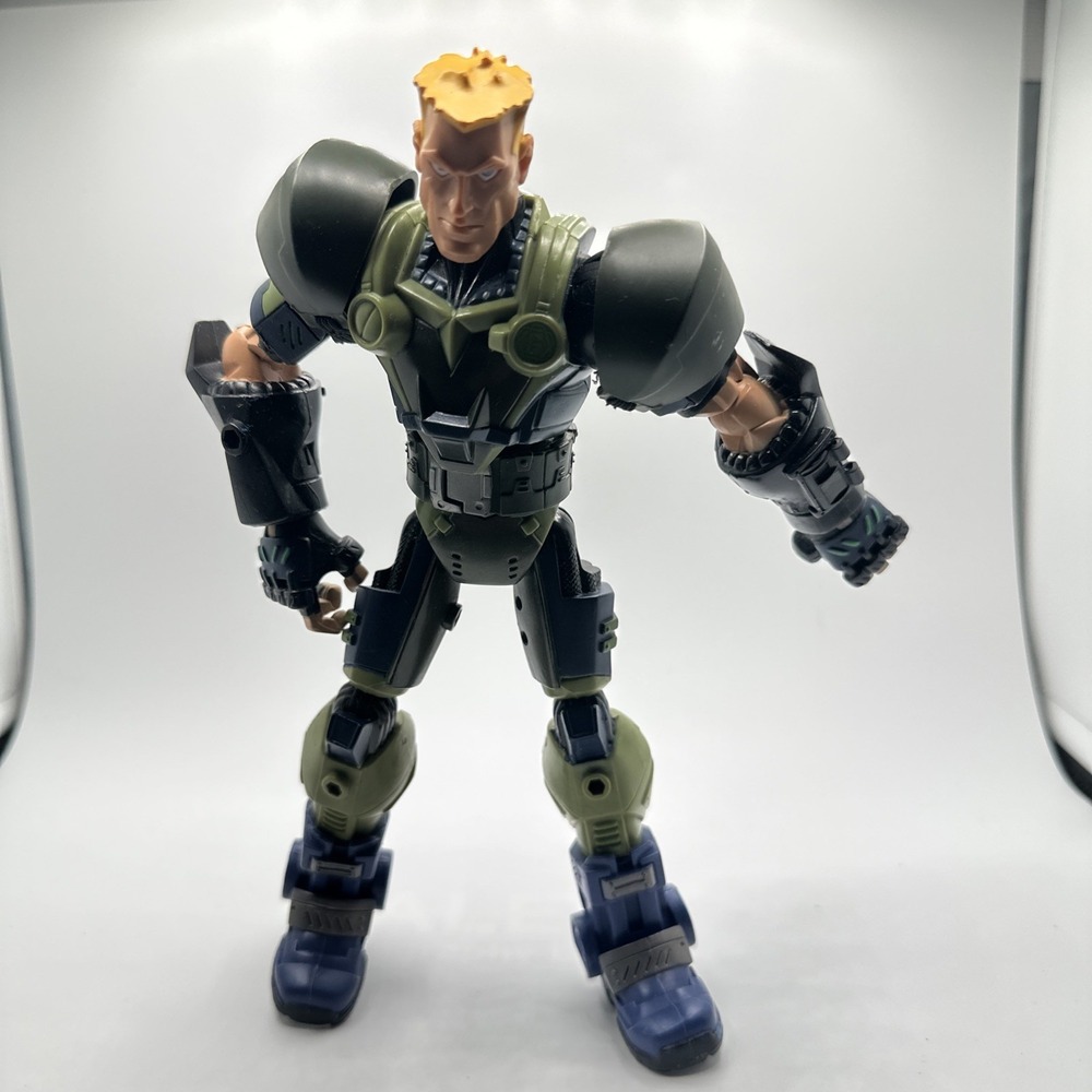Vintage 2005 Hasbro GI Joe Sigma 6 Duke Action Figure 8 Inch Olive Black Armor